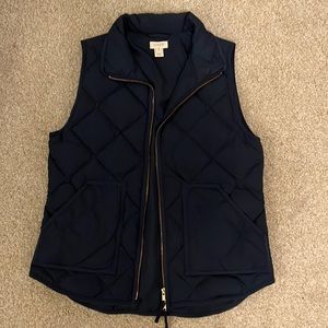 J.Crew Navy Puffer Vest